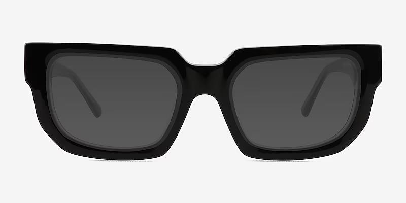 Rectangle Black Sunglasses