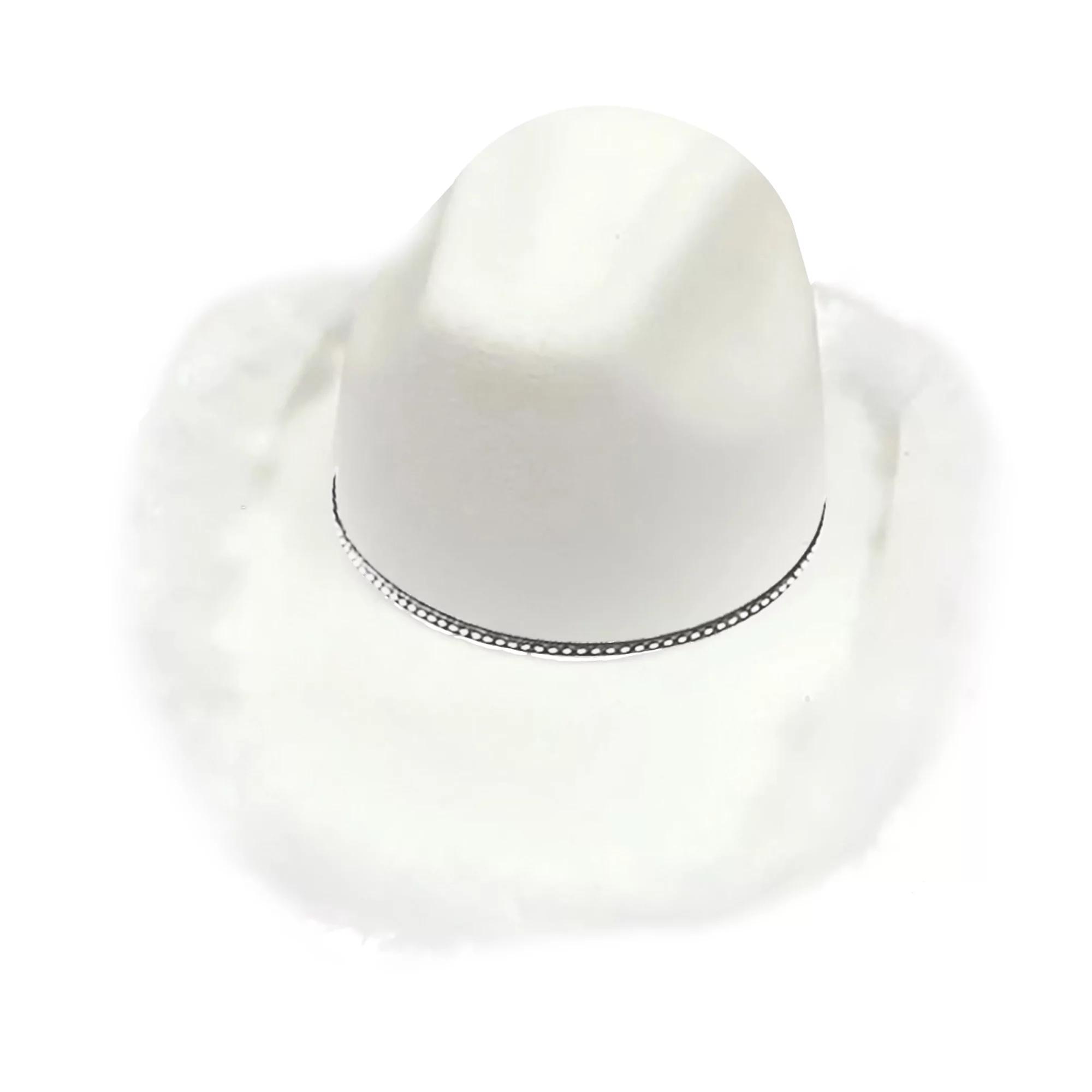 CenturyX Fashionable Women's Wide Brim Fedora Hat with Feather Trim