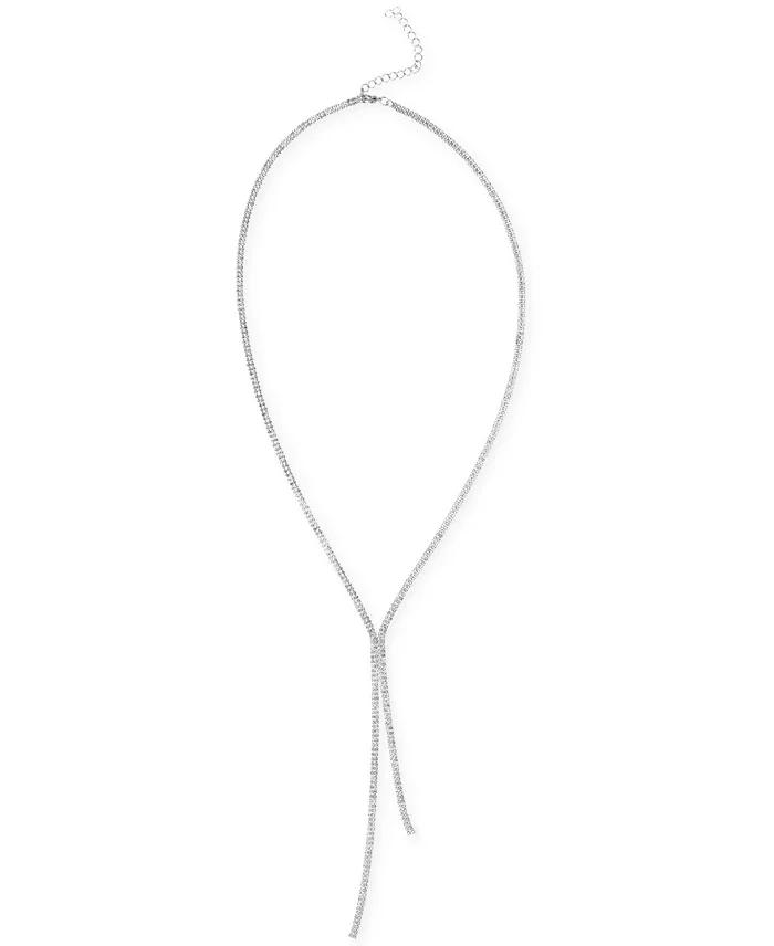 Rhinestone Long Lariat Necklace